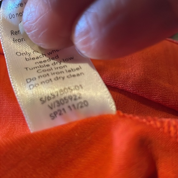 Athleta Pacifica Illumi UPF Fitted Swim Orange LargeTank Top - Picture 9 of 10